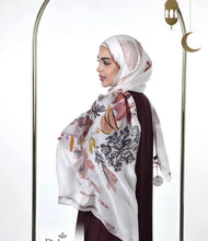 Load image into Gallery viewer, Rose Silk Shawl
