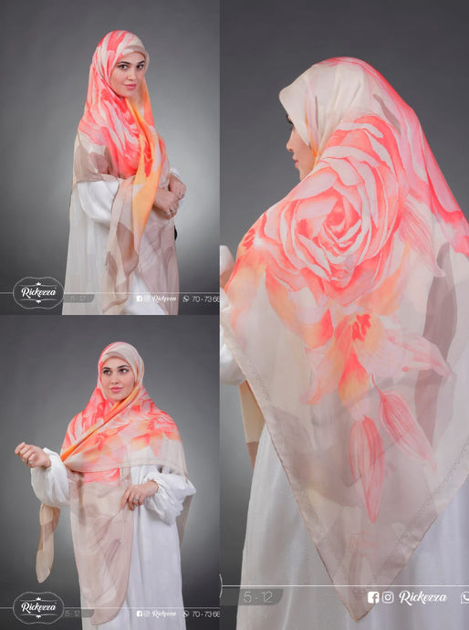 Rose Silk Scarf