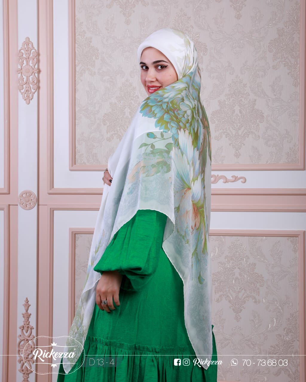 Olive Silk Scarf